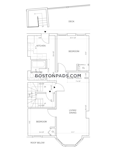 Somerville Charming 2BD/1BA East Somerville Apartment  East Somerville - $3,000 No Fee