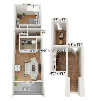 Brighton 1 Bed 1 Bath Boston - $2,550
