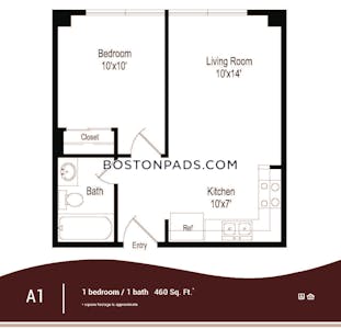Downtown 1 Bed 1 Bath BOSTON Boston - $3,000 No Fee