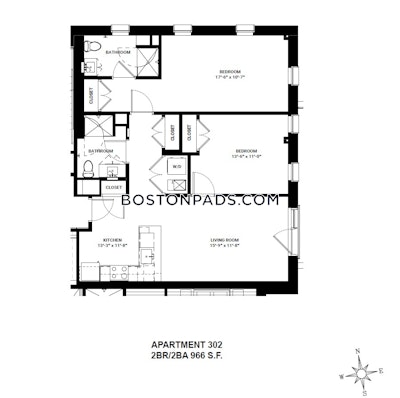 Allston Apartment for rent 2 Bedrooms 2 Baths Boston - $5,175 No Fee