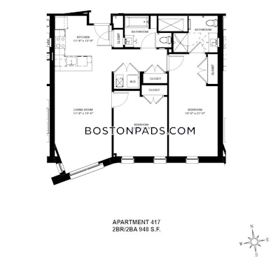 Allston Apartment for rent 2 Bedrooms 2 Baths Boston - $5,000 No Fee